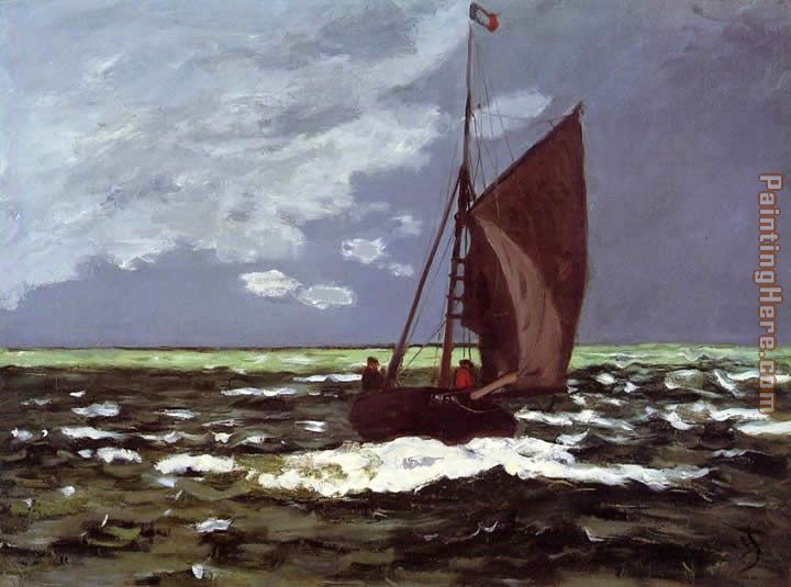 Stormy Seascape painting - Claude Monet Stormy Seascape art painting